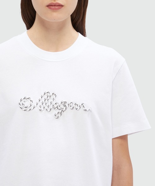 MSGM(エムエスジーエム)の「MSGM ROPEロゴ Tシャツ(Tシャツ/カットソー・レディース・ホワイト/ブラック・S/M)」の6枚目の写真