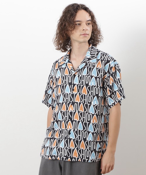 MANASTASH(マナスタッシュ)の「MANASTASH/マナスタッシュ/GAUZE MANALOHA SHIRT(シャツ/ブラウス・メンズ・ブラック/レッド/オレンジ・S/M/L/XL)」の3枚目の写真