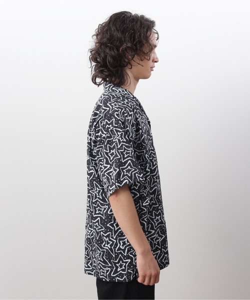MANASTASH(マナスタッシュ)の「MANASTASH/マナスタッシュ/GAUZE MANALOHA SHIRT(シャツ/ブラウス・メンズ・ブラック/レッド/オレンジ・S/M/L/XL)」の6枚目の写真