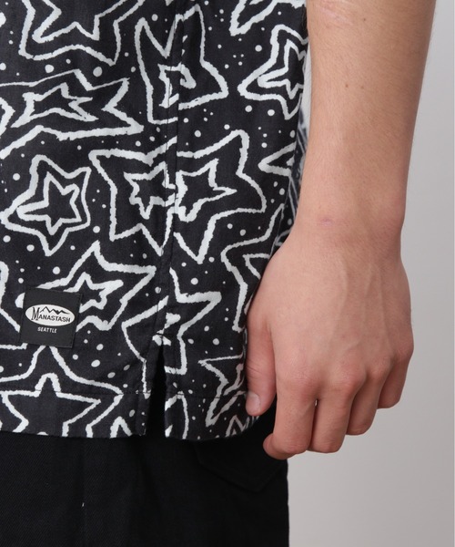 MANASTASH(マナスタッシュ)の「MANASTASH/マナスタッシュ/GAUZE MANALOHA SHIRT(シャツ/ブラウス・メンズ・ブラック/レッド/オレンジ・S/M/L/XL)」の9枚目の写真