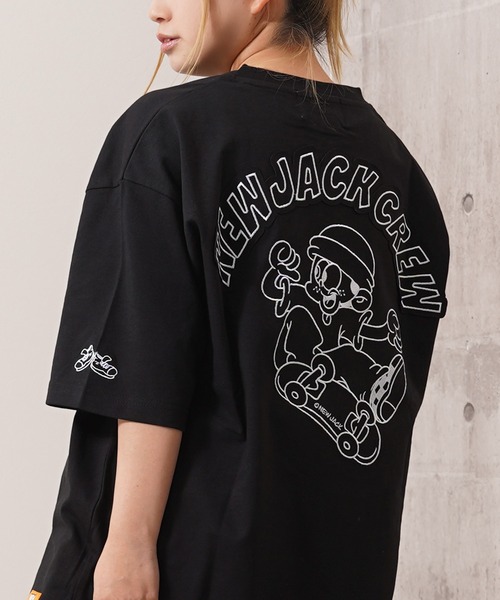 セール】NEW JACK 総刺繍 Tシャツ / NEW JACK full embroidery T-shirt