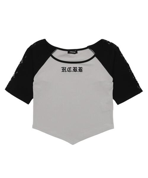 dispark(ディスパーク)の「DISPARK/袖レースグラフィックトップ(Tシャツ/カットソー・レディース・グレー/カーキ・FREE)」の16枚目の写真