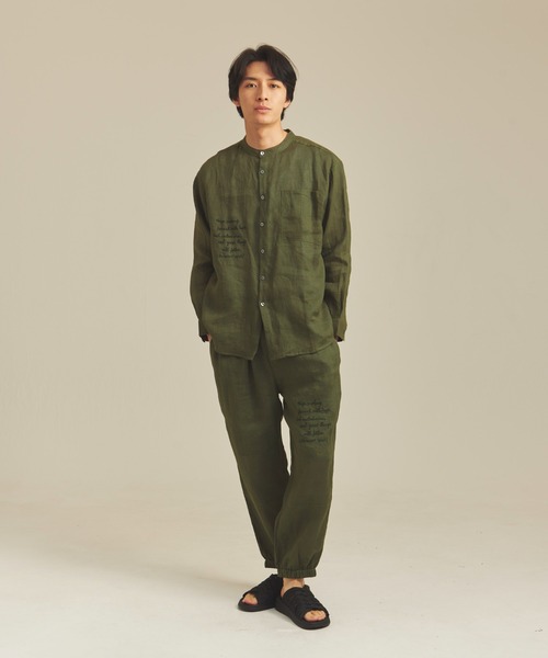 JACKROSE(ジャックローズ)の「BAYCANT リネン100% イージーパンツ(その他パンツ・メンズ・ブラック/ナチュラル/カーキ・M/L/XL)」の16枚目の写真