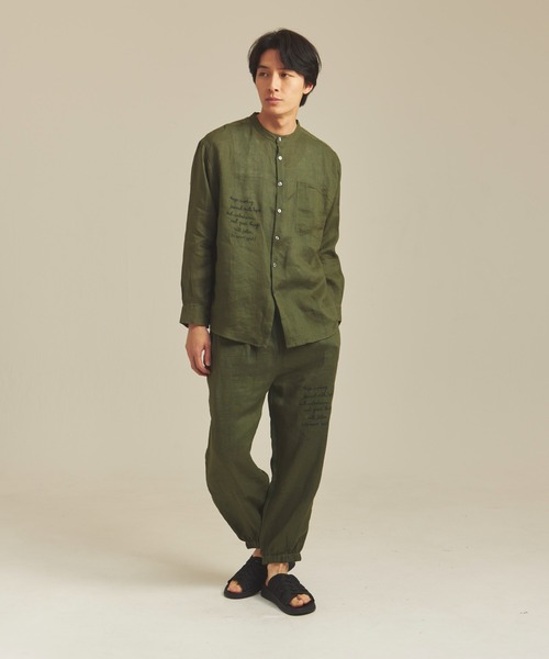 JACKROSE(ジャックローズ)の「BAYCANT リネン100% イージーパンツ(その他パンツ・メンズ・ブラック/ナチュラル/カーキ・M/L/XL)」の15枚目の写真