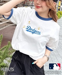 DOUBLE NAME | MLB×PEANUTSコラボ SMACK リンガーTEE(Tシャツ/カットソー)