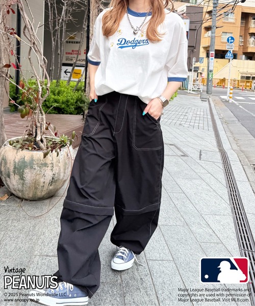 DOUBLE NAME(ダブルネーム)の「MLB×PEANUTSコラボ SMACK リンガーTEE(Tシャツ/カットソー・レディース・オレンジ系その他/ネイビー/オフホワイト/ブラウン系その他2・FREE)」の20枚目の写真