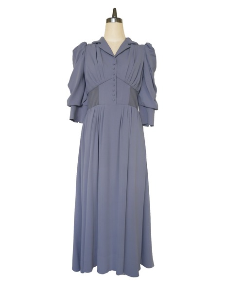 My shawty(マイシャウティー)の「tailored day dress(ドレス・レディース・ブラック/ブルーパープル/ダークベージュ・FREE)」の20枚目の写真