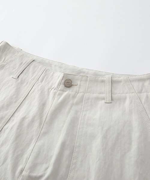 HOOK(フック)の「ルーズフィットカーゴショーツ (SS)(カーゴパンツ・メンズ・ホワイト/ブラック/ベージュ・MEDIUM/LARGE/X-LARGE)」の16枚目の写真