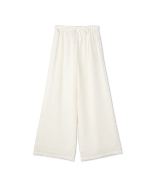 QUEENS COURT（クイーンズコート）の「日本製シャーリングイージーパンツ≪手洗い可能≫（その他パンツ・レディース・パープル/ブラック/オフホワイト・M）」の13枚目の写真