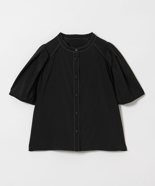 美品　エムエイチエル　シャツ　ブラウス　ショートスリーブ UNITED ARROWS ブラウス シャツ エンブロイダリーショート