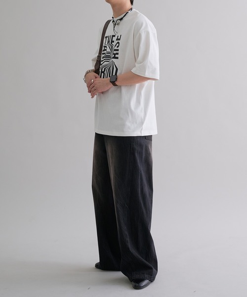 epnok(エプノック)の「グラフィックルーズ半袖Tee(Tシャツ/カットソー・メンズ・ホワイト系3/ブラック系2/ホワイト系1/ホワイト系2/ブラック系1/ブラック系3・SMALL/MEDIUM/LARGE)」の13枚目の写真