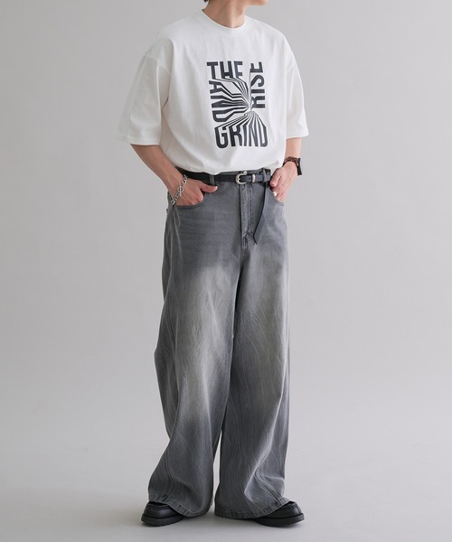 epnok(エプノック)の「グラフィックルーズ半袖Tee(Tシャツ/カットソー・メンズ・ホワイト系3/ブラック系2/ホワイト系1/ホワイト系2/ブラック系1/ブラック系3・SMALL/MEDIUM/LARGE)」の16枚目の写真