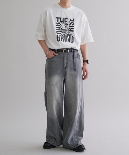 epnok(エプノック)の「グラフィックルーズ半袖Tee(Tシャツ/カットソー・メンズ・ホワイト系3/ブラック系2/ホワイト系1/ホワイト系2/ブラック系1/ブラック系3・SMALL/MEDIUM/LARGE)」の17枚目の写真