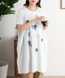 EMAGO 気球刺繍ドルマンチュニック