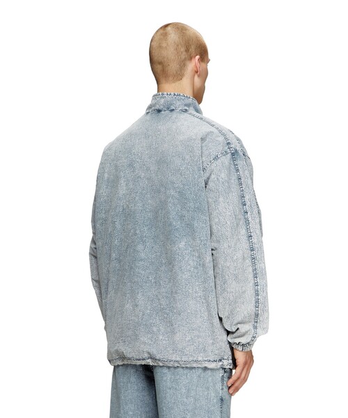 DIESEL(ディーゼル)の「メンズ ジップアップブルゾン J-WILSON(ブルゾン・メンズ・ライトインディゴブルー/ブラック・44/46/50/48/52/54)」の5枚目の写真