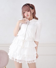 Pal elfy（パルエルフィー）の「レース付きスウェットパーカー（スウェット）」