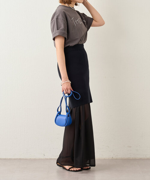 SHENERY（シーナリー）の「2WAYレイヤードフレアスカート（スカート・レディース・オフホワイト/ブラック・38/36）」の3枚目の写真