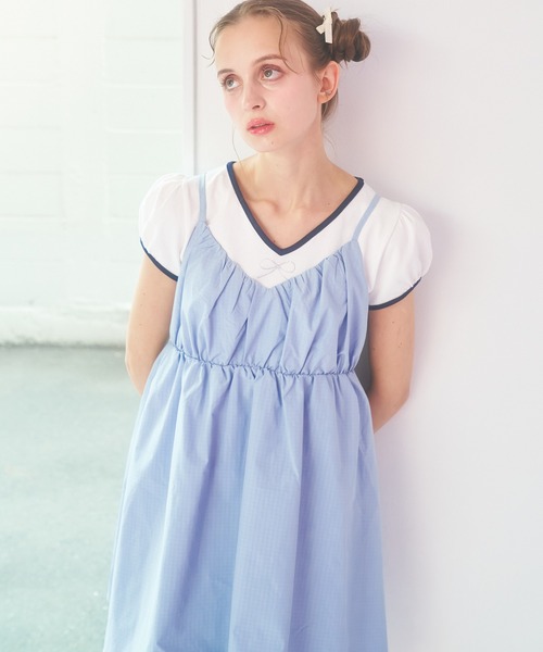 ワンピース kanatawa 布帛コンビニットワンピース(ワンピース)｜AMACA(アマカ)の