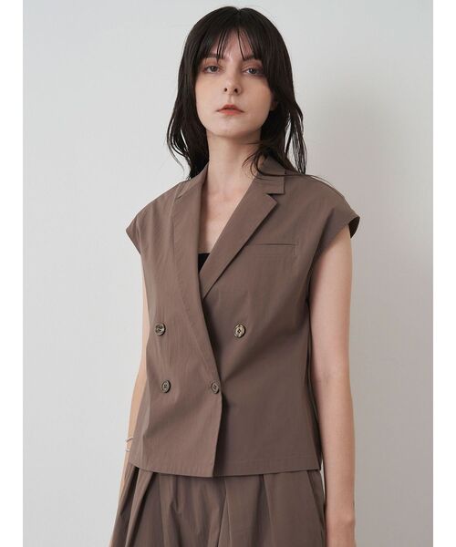 ELENDEEK（エレンディーク）の「テーラーカラーブラウス【セットアップ対応】（シャツ/ブラウス・レディース・ブラウン/ブラック・FREE）」の4枚目の写真