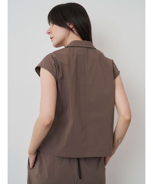 ELENDEEK（エレンディーク）の「テーラーカラーブラウス【セットアップ対応】（シャツ/ブラウス・レディース・ブラウン/ブラック・FREE）」の6枚目の写真