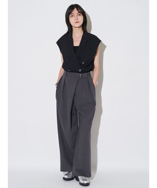 ELENDEEK（エレンディーク）の「テーラーカラーブラウス【セットアップ対応】（シャツ/ブラウス・レディース・ブラウン/ブラック・FREE）」の15枚目の写真