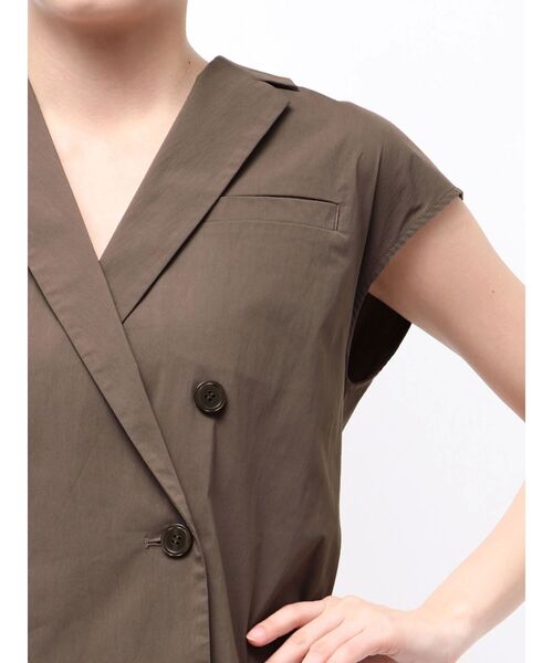 ELENDEEK（エレンディーク）の「テーラーカラーブラウス【セットアップ対応】（シャツ/ブラウス・レディース・ブラウン/ブラック・FREE）」の22枚目の写真