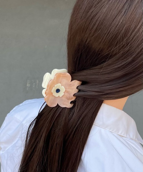 KuKuLu TOKYO/ニュアンスフラワーバンスクリップ（バレッタ/ヘア