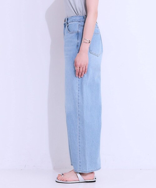 Cutie Blonde（キューティーブロンド）の「【S-LL】大人のこなれ見えスタイルに カーブデニムパンツ（デニムパンツ・レディース・ライトブルー/グレー・04/03/01/02）」の12枚目の写真
