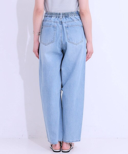 Cutie Blonde（キューティーブロンド）の「【S-LL】大人のこなれ見えスタイルに カーブデニムパンツ（デニムパンツ・レディース・ライトブルー/グレー・04/03/01/02）」の13枚目の写真