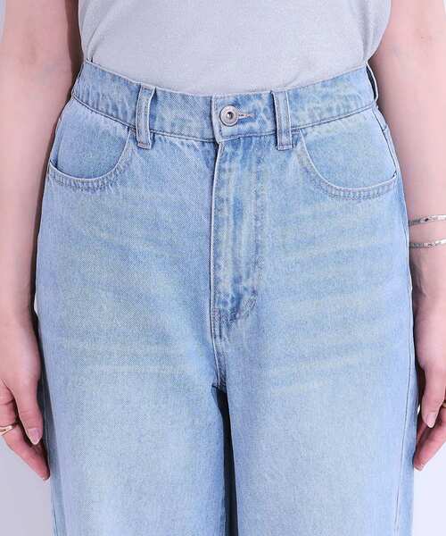 Cutie Blonde（キューティーブロンド）の「【S-LL】大人のこなれ見えスタイルに カーブデニムパンツ（デニムパンツ・レディース・ライトブルー/グレー・04/03/01/02）」の14枚目の写真