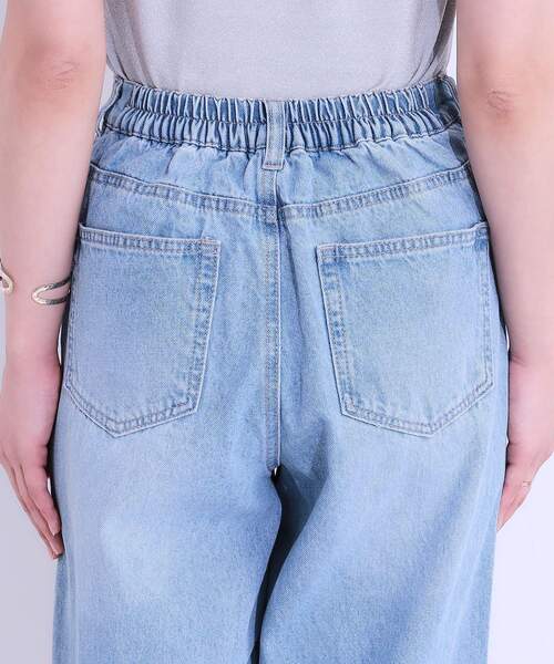 Cutie Blonde（キューティーブロンド）の「【S-LL】大人のこなれ見えスタイルに カーブデニムパンツ（デニムパンツ・レディース・ライトブルー/グレー・04/03/01/02）」の15枚目の写真