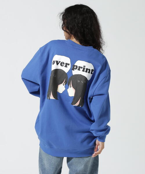 over print(オーバープリント)の「overprint/オーバープリント/EACH OTHER SWEATSHIRTS(スウェット・レディース・その他18/ブルー・L/XL/M)」の16枚目の写真