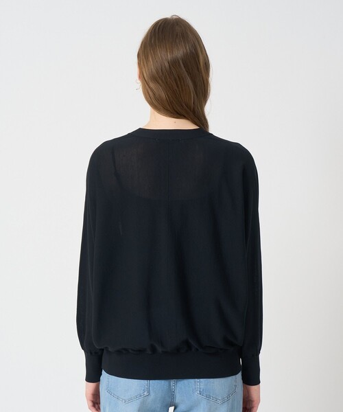 ANAYI（アナイ）の「コットンアセテートＶネック カーディガン（カーディガン/ボレロ・レディース・グレイッシュベージュ/ブラック/ホワイト・38/36）」の18枚目の写真