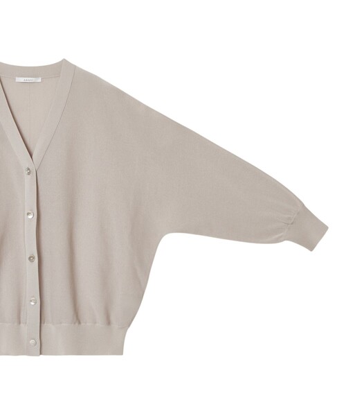 ANAYI（アナイ）の「コットンアセテートＶネック カーディガン（カーディガン/ボレロ・レディース・グレイッシュベージュ/ブラック/ホワイト・38/36）」の13枚目の写真