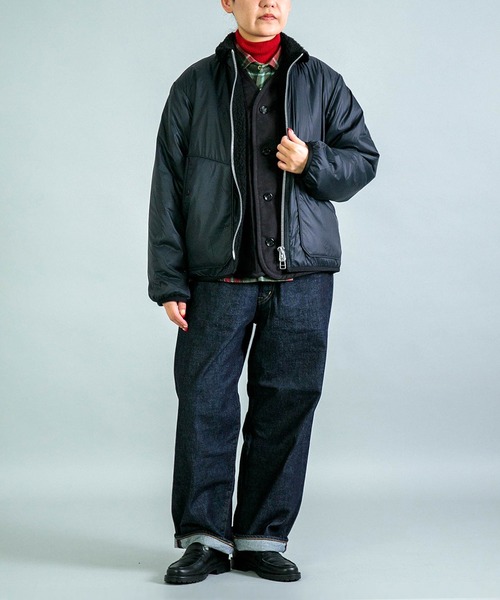 OMNIGOD（オムニゴッド）の「[OMNIGOD womens / オムニゴッド] リサイクルウールパイル ミリタリーカーディガン（カーディガン/ボレロ・レディース・ブラック/ブラウン/グレー・0）」の16枚目の写真