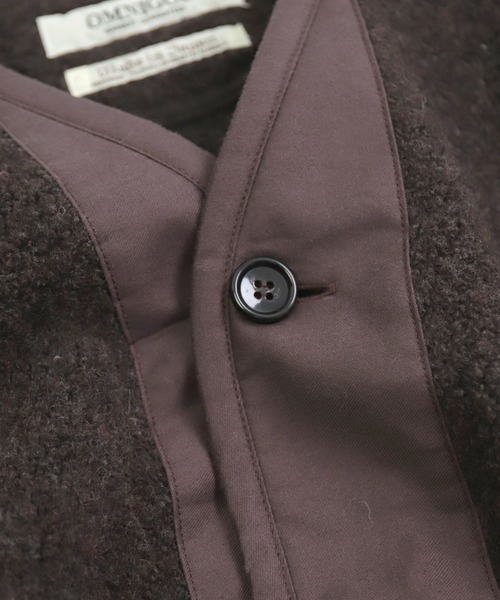 OMNIGOD（オムニゴッド）の「[OMNIGOD womens / オムニゴッド] リサイクルウールパイル ミリタリーカーディガン（カーディガン/ボレロ・レディース・ブラック/ブラウン/グレー・0）」の13枚目の写真