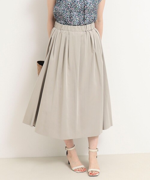 MICO COULIER（ミコクリエ）の「リバーシブルタフタスカート（スカート・レディース・オリーブ/グレイッシュブルー/モカ・38/36）」の19枚目の写真