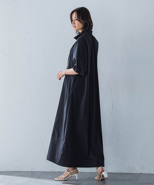LAUTREAMONT(ロートレアモン)の「【晴れ軽】撥水UVワンピース≪UV/接触冷感/撥水性/洗濯機で洗える≫(ワンピース・レディース・ブラック/ブルー/ブラウン・9号)」の13枚目の写真