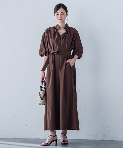 LAUTREAMONT(ロートレアモン)の「【晴れ軽】撥水UVワンピース≪UV/接触冷感/撥水性/洗濯機で洗える≫(ワンピース・レディース・ブラック/ブルー/ブラウン・9号)」の20枚目の写真