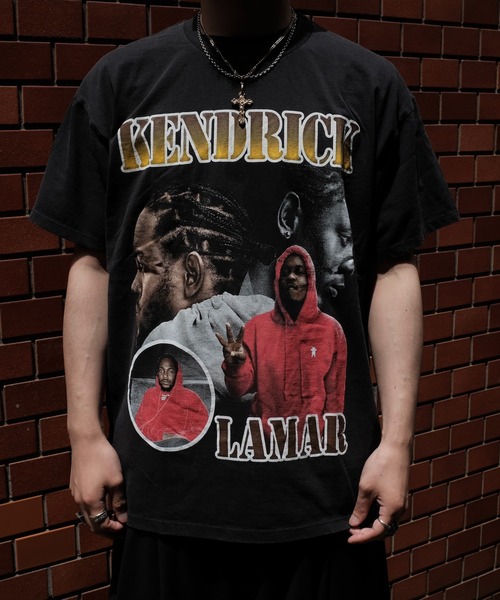 THRIFTY LOOK(スリフティールック)の「THRIFTY LOOK スリフティルック / THRIFTY"KENDRICK LAMAR"TEE ケンドリック・ラマー(Tシャツ/カットソー・メンズ・ブラック系1/ブラック/ブラック系2・MEDIUM/LARGE/X-LARGE)」の16枚目の写真