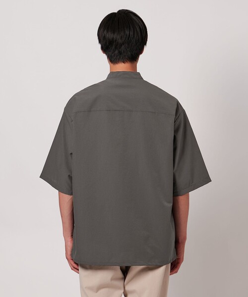 UNITED ARROWS(ユナイテッドアローズ)の「DotAir ドットエア バンドカラー ミリタリーシャツ ‐吸水速乾 ストレッチ‐(シャツ/ブラウス・メンズ・ブラック/ダークグレー・L/XL/M/S)」の8枚目の写真