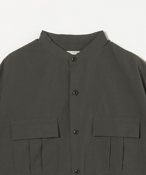 UNITED ARROWS(ユナイテッドアローズ)の「DotAir ドットエア バンドカラー ミリタリーシャツ ‐吸水速乾 ストレッチ‐(シャツ/ブラウス・メンズ・ブラック/ダークグレー・L/XL/M/S)」の11枚目の写真