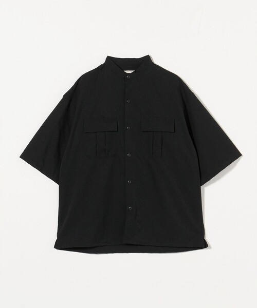 UNITED ARROWS(ユナイテッドアローズ)の「DotAir ドットエア バンドカラー ミリタリーシャツ ‐吸水速乾 ストレッチ‐(シャツ/ブラウス・メンズ・ブラック/ダークグレー・L/XL/M/S)」の16枚目の写真