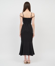  PARTY サマーツイードカットアウトキャミワンピース ブラック サマーツイードカットアウトキャミワンピース（ワンピース）｜ROYAL