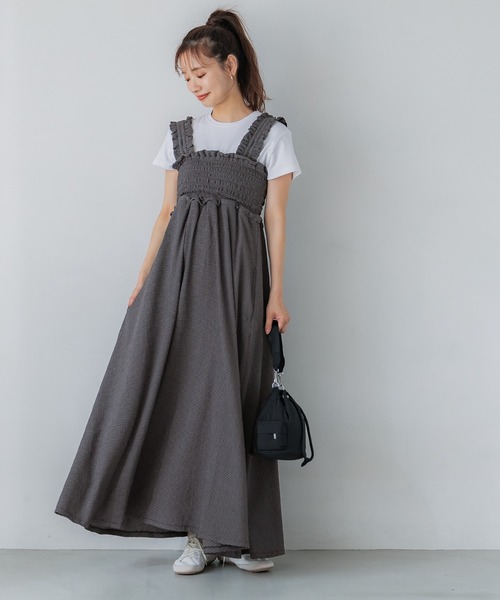 coca（coca）（コカ）の「クレープシャーリングワンピース（ワンピース・レディース・ブラック/ライトベージュ/A・S/M/L）」の18枚目の写真