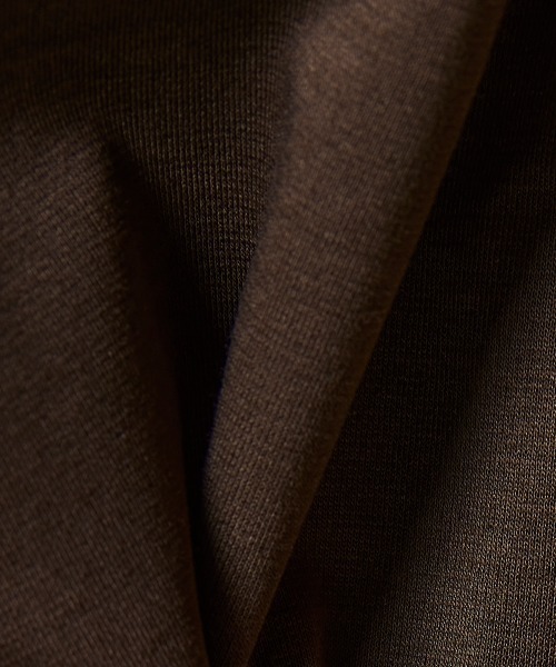 DOUBLE STANDARD CLOTHING（ダブルスタンダードクロージング）の「スーピマコットン レザー刺繍Tシャツ（Tシャツ/カットソー・レディース・ブラウン/オフホワイト・FREE）」の13枚目の写真