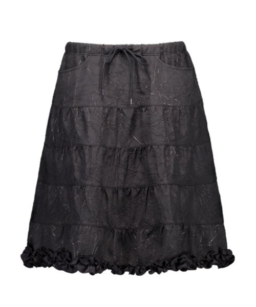 SETUPEXE（セットアップイーエックスイー）の「FRILL CANCAN SKIRT（スカート・レディース・ブラック/ホワイト/グリーン系カモフラージュ・フリー）」の9枚目の写真