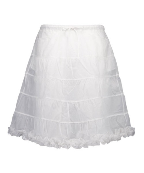 SETUPEXE（セットアップイーエックスイー）の「FRILL CANCAN SKIRT（スカート・レディース・ブラック/ホワイト/グリーン系カモフラージュ・フリー）」の8枚目の写真