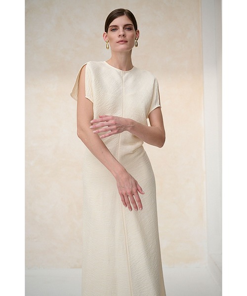 セール】Dion Pleated Dress ワッシャープリーツドルマンドレス