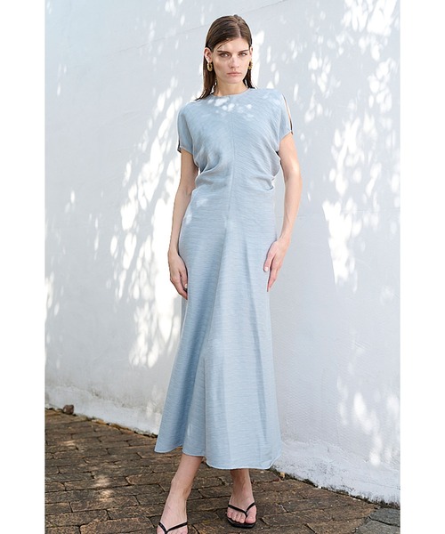 Dion Pleated Dress ワッシャープリーツドルマンドレス